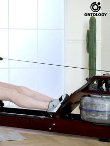 Home Fitness Rowing Machine Folding Indoor Rowing Exercise Machine Rowing Machine Foldable Gym Solid Wood Rowing Machine 划桨机