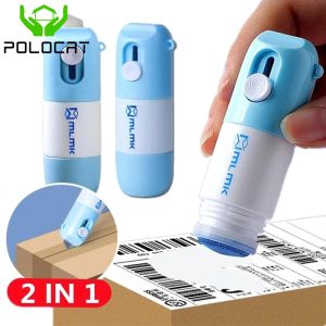 Thermal Paper Correction Fluid with Parcel Box Opener Home Office Anti Peep Identity Information Privacy Protector Eraser