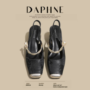 Daphne | Dép Nữ Gót Cao Phối Đầm Elegance