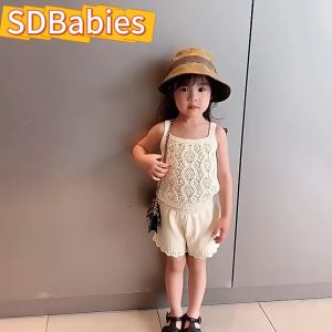 Korean Kids Girl Terno Top With Shorts 2 Pieces Clothes Set For 1-6Y Girls Outfit