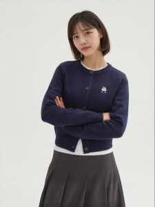 spao | Bear Knit Spring and Autumn Style Short and Long Sleeve Cardigan Sweater