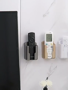 Tempat Remote Dinding TV & AC Tanpa Bor Organizer Penyimpanan Dekorasi Rumah