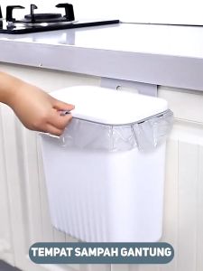 Inaso Tempat Sampah Tutup Dapur Gantung Tong Sampah Plastik Trash Bin Meja Toilet Kamar Mandi Serbaguna HSB640