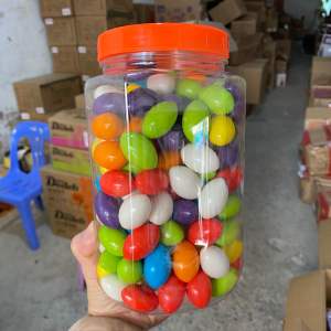 Kẹo Nhai Kẹo Cao Su Thổi Sắc Màu Hình Quả Nhót ( 140-150 viên một hộp )