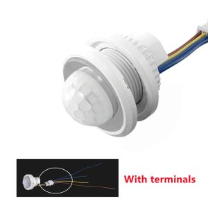 AC85-265V Double Adjustable Delay PIR Sensor Detector Smart Switch LED PIR Infrared Motion Sensor Auto Switch Light Strip Switch