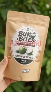 Buko Bites Coconut Chips Sour Cream Crispy Natural Vegan 100g
