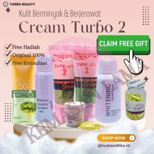 Cream Turbo 2 Kulit Berminyak/Oily/Acne
