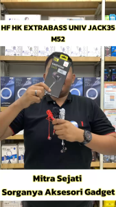 HK Handsfree M52 Kabel In-Ear Earphone Mikrofon Handsfree Hifi Stereo Jack 3.5mm