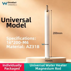 Wonrefact | High Purity Magnesium Anode Rod for Water Heater Descaling and Drain