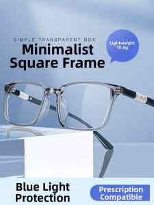 LUYING | Lightweight HD Anti Blue Light Fatigue Resistance Large Frame Glasses