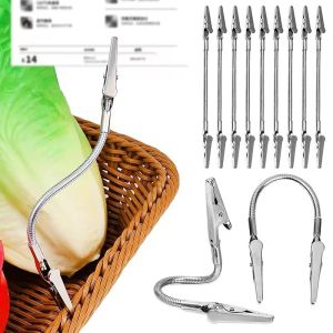 Feelife 2 cái kẹp cá sấu ống mềm tự làm 18cm hai đầu thẻ đựng ảnh ghi nhớ đa năng phụ kiện văn phòng kẹp sổ giữ tiền giấy ảnh