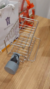 Giá treo inox Kệ inox cao cấp - HGshop TC gắn vòi nước bồn rửa chén chậu rửa bát phòng tắm toilet để đồ đa năng  / Faucet rack stainless steel punch-free kit