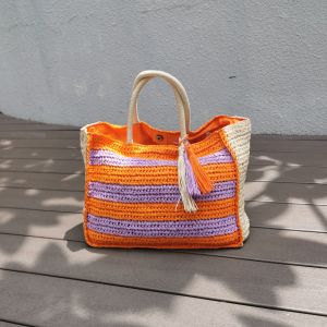 DaVee | Handmade woven straw bag beach bag shopping bag tote bag handbag