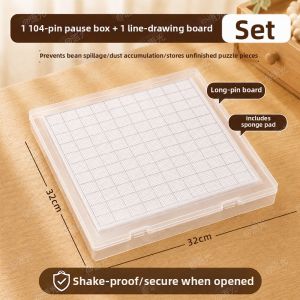 YUGUANG | Transparent Storage Box for Beads 104 Pins