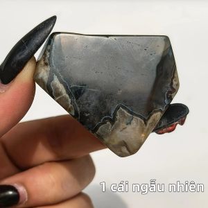 Màu Xanh Lá Cây Và Màu Đỏ Huỳnh Quang Đá Mã Não Núi Lửa Pha Lê Đá Huỳnh Quang Mẫu Vật Retro Trang Trí Nhà Đá Tự Nhiên