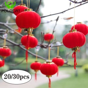 Polocat 3/5.5ซม. 20/30ชิ้นจี้โคมไฟขนาดเล็กตกแต่งวันปีใหม่และปีใหม่ของตกแต่งในร่มบอนไซกลางแจ้งเครื่องประดับของตกแต่งงานแต่งงานกันน้ำ (มีในสต็อก)