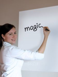 Static Absorption Ultra-Thin Portable No-Adhesive Whiteboard Wall Stickers Easy to Write And Erase without Damaging the Wall