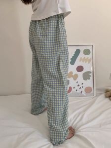 Quần Ngủ Dài Mùa Hè Mỏng Thoải Mái Rộng Rãi Phong Cách Lười Biếng Cho Nữ Quần Dài Mặc Nhà Thường Ngày Mùa Thu