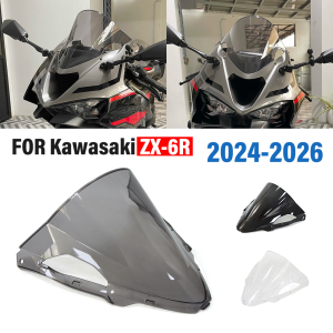 For Kawasaki ZX-6R ZX6R ZX 6R 2024 2025 2026 Motorcycle Front Windscreen Windshield Wind Deflector Fairing Flyscreen Accessories