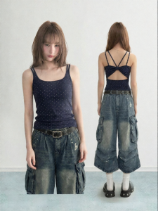 ARCG | Áo Dây Chấm Bi Ngắn Tay Không Slim Fit