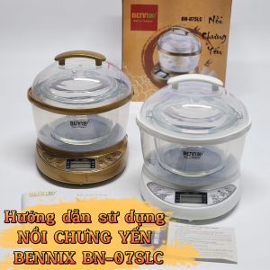 [SIÊU SALE MEGA 3.3] Nồi Chưng Yến Nấu Cháo Cho Bé Cao Cấp Bennix BN-07SLC Dung Tích 0.7L-Bảo hành 2 năm