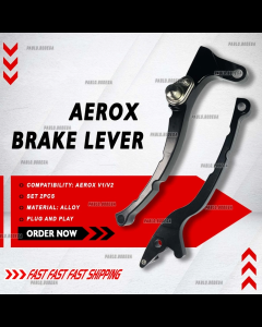YAMAHA AEROX V1 V2 BRAKE LEVER BLACK SET 2PCS ALLOYYAMAHA AEROX V1 V2 BRAKE LEVER BLACK SET 2PCS ALL