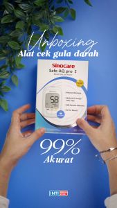SINOCARE - Alat Cek Gula Darah SAFE AQ PRO I | Set Lengkap Cek Diabetes Instant