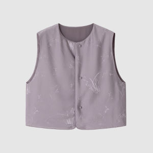 ICICLE | Silk Damask Cotton Double Sided Wear Vest