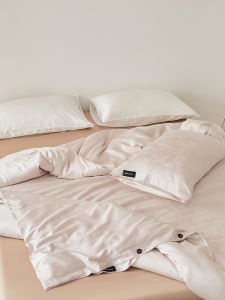 Summer Ice Silk Tencel Cotton Embroidered Bedding Cover Single Luxurious Cool Feeling Lightweight Durable Comforter Cover