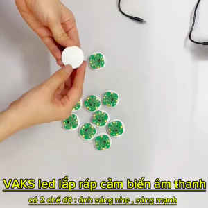 Combo 3 Đèn led VÀNG lắp ráp kích hoạt bằng Âm Thanh Rung Chạm dùng pin sạc__có thể làm mô hìnhđồ thủ côngđồ chơi..