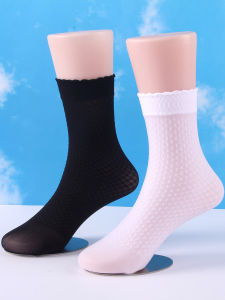 ถุงเท้าเด็กผู้หญิงฤดูร้อนบางเฉียบ ถุงเท้าเด็กผู้หญิงแบบไม่มีหัวเข็มขัดสีขาว ถุงเท้าเด็กผู้ใหญ่ ถุงเท้านักเรียน ถุงเท้าเด็กผู้ชาย