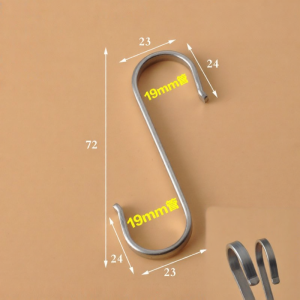 Heavy Duty 304 Stainless Steel S-Hook for Kitchen 7 Hooks
