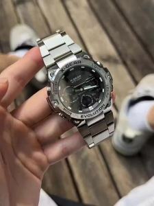 X-Gear | Mens Stainless Steel Multi-Functional Watch Alarm Reminder Night Light Water Release Rotating Windmill Feature