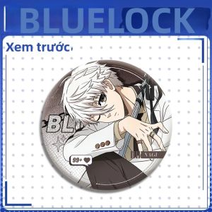 Bandai | Huy Hiệu Anime Blue Lock Double Flash Ghim Cài Thú Cưng Phụ Kiện Cosplay 75mm X 58mm Đồ Lưu Niệm Dành Cho Fan 284-287
