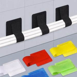 50/5pcs Reusable Cable Ties Velcro Ties Self-Adhesive Power Cord Cable Holder Adjustable Cord Storage Desktop Organiser