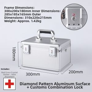changly | Aluminum Emergency Medical Box High Capacity Home