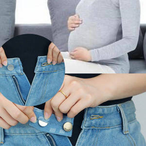 🔥Seamless Casual Pants Extension Buckle Detachable Button Jeans Waistband Extension Buckle LovelylifeFu👍