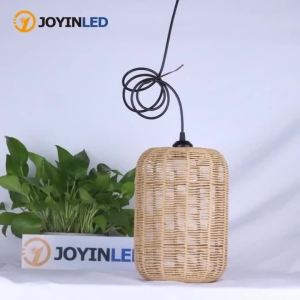 JOYINLED Large Rattan-woven Pendant Light Courtyard Lampshade Lighting Fixture Restaurant Hot Pot Restaurant Farmhouses Homestay