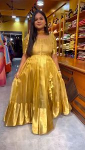 Top Trending & Most Selling Organza Weaving Gown