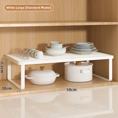 Multipurpose No-Assembly Kitchen Cabinet Shelf