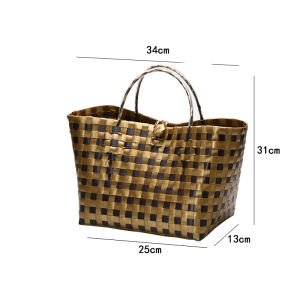 KENS | Giỏ Mua Sắm Lớn Kiểu Mây Tre