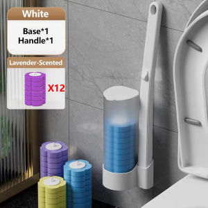 Home Wall-Mounted Toilet Cleaning Brush Set Disposable Replacement Head No-Drill Hygienic Convenient WC Cleaner Wc Accessories