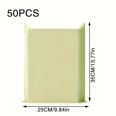 50Pcs Cream Apricot Thicken Express Bag Waterproof Parcel Packaging Bags Envelope Courier Pouch Mailing Bags Self Seal Gift