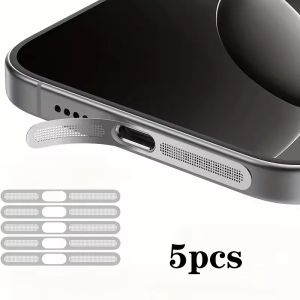 5Pcs Metal Dustproof Net Sticker For iPhone 16 Pro 15 14 13 12 Series Earpiece Speaker Hole Anti-dust Mesh Protector Compatible