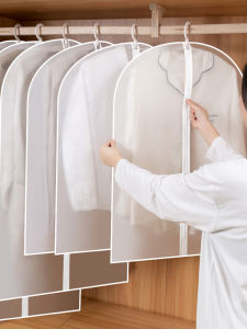 Coat Dustproof Bag PEVA Material Dust Cover Hanging Clothing For Home Dust Proof Moisture Proof Bag Cloth Cover down Jacket