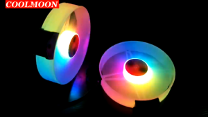 Quạt Tản Nhiệt Fan Case Coolmoon Y1 Led RGB 16 Triệu Màu 366 Hiệu Ứng - Chân 6 Pin đồng bộ Hub