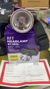 Kiseki Senter Kepala BIT - BT663L Headlamp 20Watt Tahan Hingga 15 Jam 2 lighting mode Tahan lama