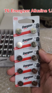 Vỉ 10 viên pin nút áo A76 / LR44 / AG13 / G13 Energizer Alkaline 1.5V
