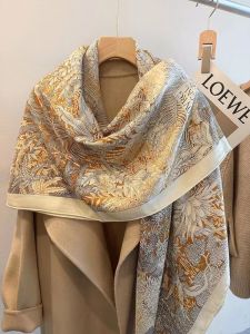 Tropical Rainforest Fubao Silk Mohair Large Square Scarf Triangular Print Versatile Shoulder Wrap Warm Womens Gift