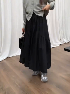 【 Malaysia Stock 】 Womens A-line High Waist Loose Half Skirt